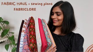 Fabriclore haul | review | sewing plans