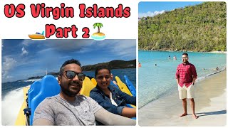 US Virgin Islands Part 2 | Magens Bay Beach | Jet Boat Tour | Sapphire Beach | St Thomas 2021 | I&P