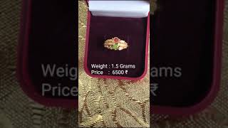 22 Carats Latest Light Weight Gold Ring / Daily Wear Gold Ring #GoldRing #Shorts #Youtubeshorts