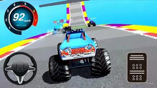 Monster Truck Mega Ramp Extreme Racing 🚔 - Monster Gadi Wala Game - Android Gameplay