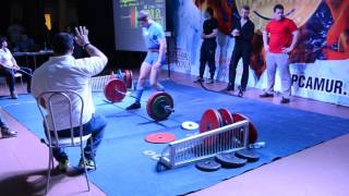 Deadlift 440 lbs teen 16-17 in category up to 75 kg WPC Russian cup of powerlifting