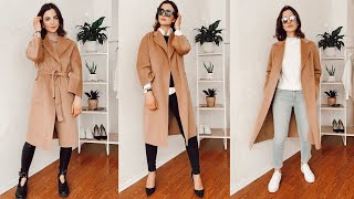 STYLING CAMEL COAT. Sustainable look book| live&wear NEAT