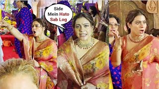 Kajol Gets Angry On Media For Blocking Way At Durga Puja Pandal| Durga Puja 2024