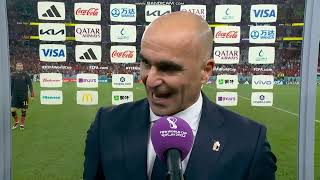 Belgium 0 - 2 Morocco | Roberto Martínez post-match interview