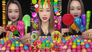 Colorful lollipops 😍 Candy toy satisfying mukbang #mukbang #eating