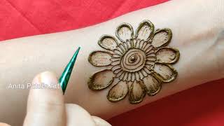 वट सावित्री स्पेशल मेहंदी डिजाइन | Easy stylish Arabic mehndi design |Simple beautiful Arabic mehndi