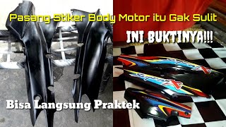 Pasang Stiker Kap Body Motor Tidak Sulit!! Ini Tutorialnya