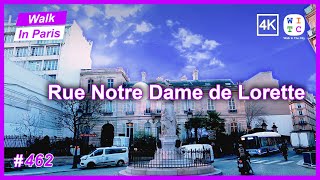 Rue Notre Dame de Lorette, Paris, France | Paris walk | Paris street tour | Paris street walk