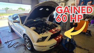 GT500 gets tuned at HPP RACING and gains 60 HP with the SAME MODS!