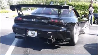 Best of Mazda RX-7 sounds | Revs, Burnouts, and Drifts