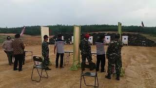 Latihan nembak bersama perbankin Pali