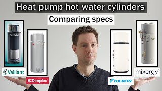 Heat pump hot water cylinders - comparing specs