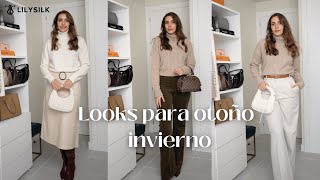 🍂 OUTFITS para OTOÑO - INVIERNO con LILYSILK 🍂 | LOOKS LUCÍA ZABALLOS 2023