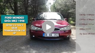 Ford Mondeo Mk2 1998 Ghia Hakkında