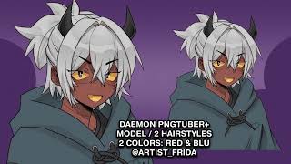 [DEMO] DAEMON PNGTUBERPLUS MODEL - artist_frida