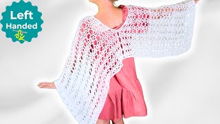 How to Crochet a Beach Cover Up Left Handed - the 3 Way Beached Granny!