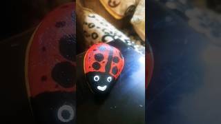 diy lady bug stone artb #arijitsingh #song #bollywood #music #youtubeshorts #pastelcolourdrawing