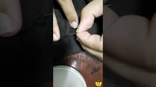 #Quick repair of clothes by hand in 3 minutes! เย็บซ่อมผ้าด้วยมือแบบด่วน 3 นาที!