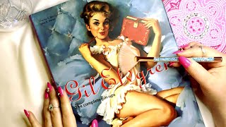 ASMR BOOK Gil Elvgren Pin- ups Art 📘 Gentle Page Turning & Tracing 💋 Soft Spoken & Reading