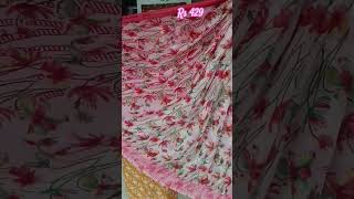 Floral Print White saree @ShreeSarrees