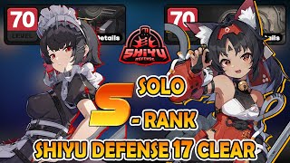 SOLO S-RANK CLEAR!! PEAK Nekomata & Ellen Solo Shiyu Defense 17 | Zenless Zone Zero