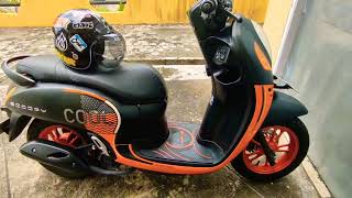 karpet pijakan kaki motor scoopy