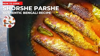 Shorshe Parshe Recipe Posto Diye | Shorshe Diye Parshe Macher Jhal | Mullet Fish Curry Recipe