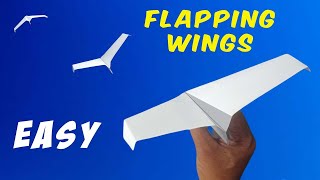 how to make a paper airplane flaps its wings - Paper Plane That Flaps Like a Bird