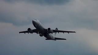 Iran Air Airbus A310 takeoff from Cologne Bonn Airport, Germany