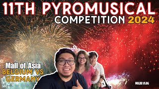 The Philippines 11th Pyromusical Competition 2024 Belgium vs Germany - Mall of Asia | MOJHI VLOG