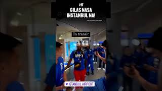 Gilas Pilipinas nasa Istanbul Airport na!