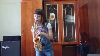 Софья Тюрина - саксофон , 8 лет - MACK THE KNIFE Jazz saxophone- джазовые стандарты