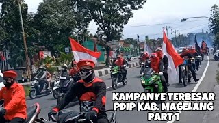 KAMPANYE TERBESAR PDIP KAB MAGELANG RIBUAN LASKAR PDIP MENGGELORA DI MUNGKID!