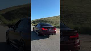 Revving my BMW M5 (catless downpipes, intake, exhaust)