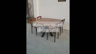 Square dining table #table #furniture #diningroomtable #akkuartexports