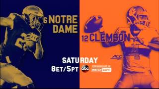 2015 Clemson vs Notre Dame ABC Promo