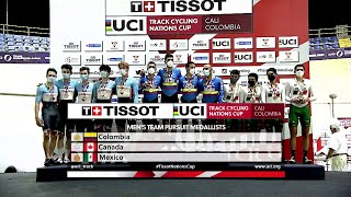 Cérémonie protocolaire + Groupe - Poursuite par équipe 4 km | 2021 UCI TRACK CYCLING NATIONS CUP