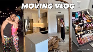 I MOVED APARTMENTS AGAIN | move with me, unpacking, organizing, Halloween party, huge tj maxx haul