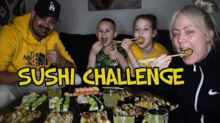 VI ÄTER 100 BITAR SUSHI *matkoma* | CHALLENGE