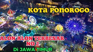 Suasana Alon Alon Ponorogo Jelang Lebaran 2023 #drone #ponorogo