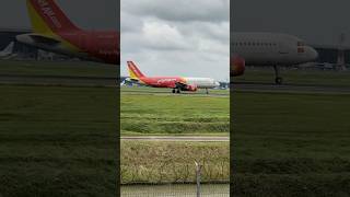 VIETJET AIR A320 landing di bandara Soekarno Hatta‼️