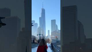 View One World Trade Center lady in red #shorts #newyork #dancing #travel