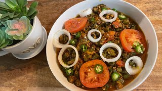 BHINDI MASALA RECIPE | ladyfingers or okra | by ashazaanali