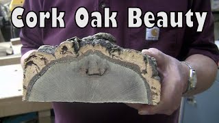 Round Cork Hole In A Square Oak Bowl! 🤪 New Wood Turning Video