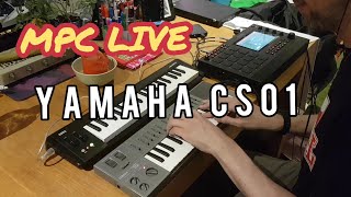 Yamaha CS01 MPC LIVE Vintage Synth Jam Synthesizer Retro Mancave 80s Roland TR-09