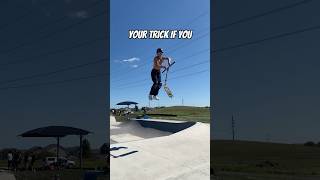 WORLDS BEST SCOOTER TRICK?! #scooterstunts #scootertricks #skatepark #scoot #sportsequipment #scoot