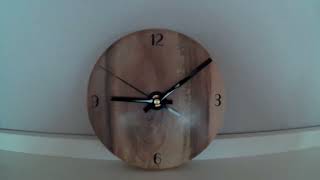 Woodturning   Walnut wood clock