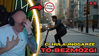 JEB#$I LUDZIE NA HULAJNODZE!! | DZINOLD OGLĄDA STOP CHAM #5 | NAJLEPSZE MOMENTY