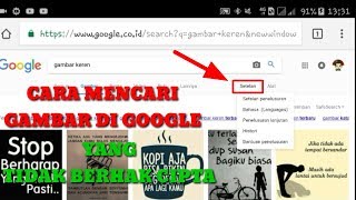 Cara mencari & mengetahui GAMBAR di google yang BEBAS HAK CIPTA  (no copyright)