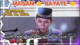 Beautiful video Reading qur'an National April 18, 2024. Mashahllah